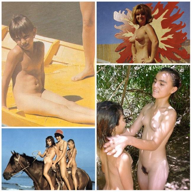 La famille nudisme photo rétro - adultes et jeunes nudistes [Naturisme France]
